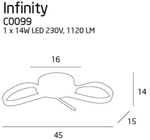 MAXLIGHT C0099 PLAFON INFINITY 2