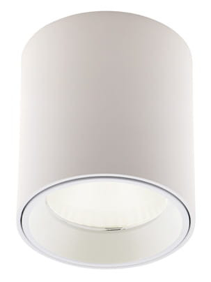 MAXLIGHT C0155 LAMPA SUFITOWA TUB OKRĄGŁY BIAŁY+ PIERŚCIEŃ OZDOBNY BIAŁY RC0155/C0156 WHITE 2