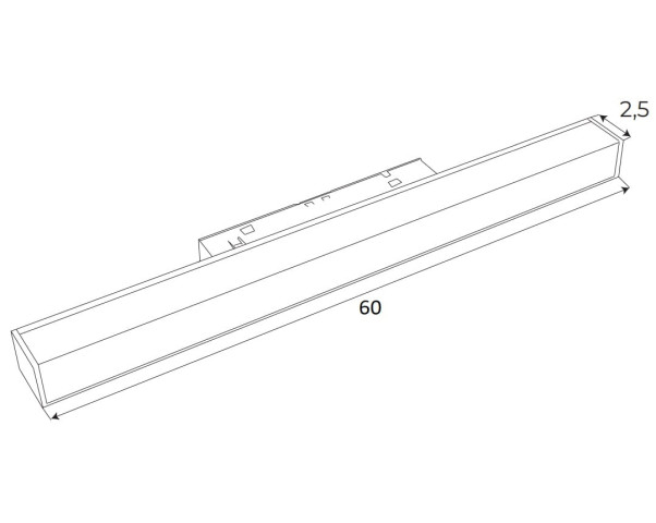 MAXLIGHT M0002Z LAMPA MAGNETYCZNA LINIOWA SYSTEM ZIGBEE 17W 637LM 2700/5000K