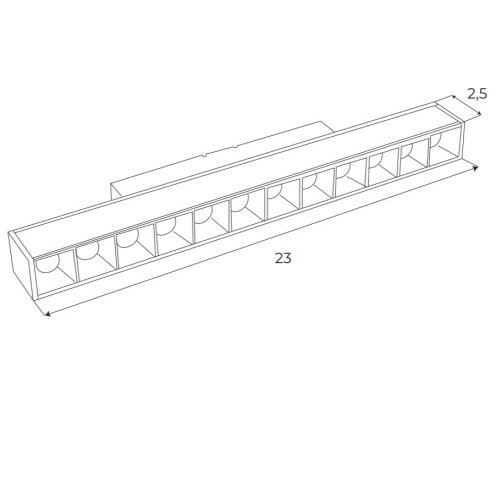 MAXLIGHT M0026N LAMPA MAGNETYCZNA LINIOWA BIAŁA SYSTEM ON/OFF 10W 775LM  3000K