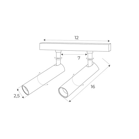MAXLIGHT M0048Z REFLEKTOR MAGNETYCZNY BIAŁY  PODWÓJNY SYSTEM ZIGBEE 10W 806LM 2700/5000K