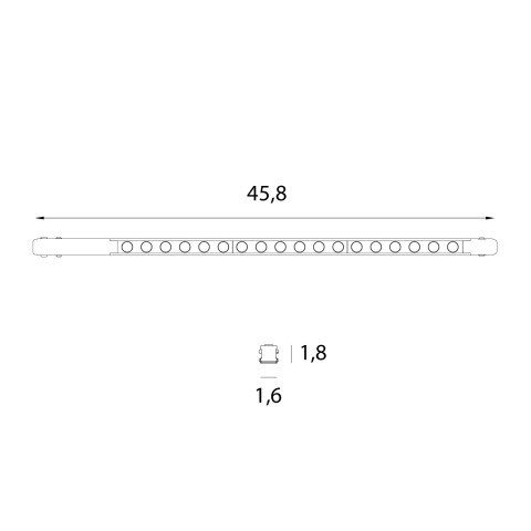 MAXLIGHT M0060Z LAMPA MAGNETYCZNA LINIOWA GRILL BIAŁA SYSTEM ZIGBEE 18W LM  2700/5000K