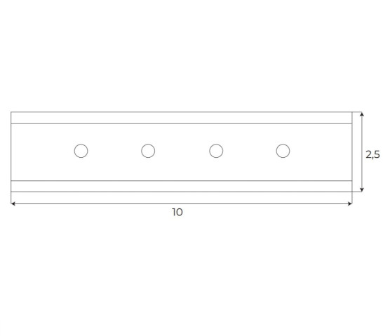 MAXLIGHT MA0009 adaptor do łączenia szyna + szyna (1 sztuka) MT0001, MT0002, MT0011, MT0012 2