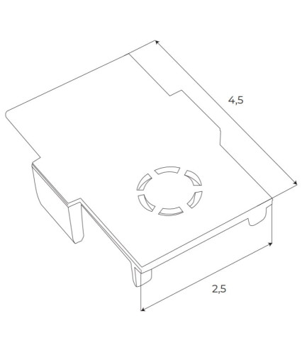 MAXLIGHT MA0027 Zaślepka końcowa do szyn wpuszczanych MT0023, MT0024 2