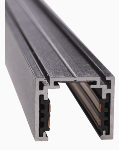 MAXLIGHT MT0012 SZYNA MAGNETYCZNA PŁYTKA, NATYNKOWA, 2 METRY, CZARNA 2