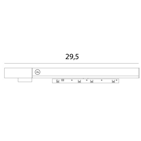 MAXLIGHT NA0006. Zasilacz doszynowy 100W - MICRO11 czarny