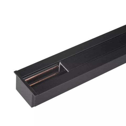 MAXLIGHT NT0012 Szynoprzewód MICRO11 czarny wpuszczany sprężynowy 2mb + zaślepki zakończenia szyny w komplecie 2