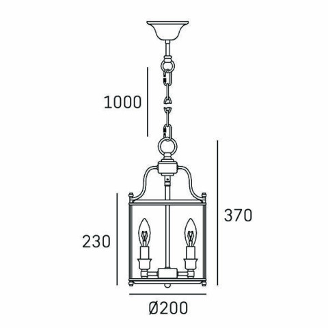 Lampa wisząca NEW YORK P03875AU CosmoLight kolor Złoty błyszczący