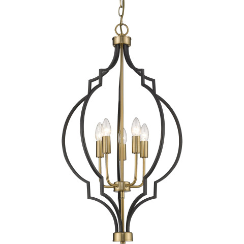 Lampa wisząca NASHVILLE P05186BK CosmoLight kolor Złoty błyszczący, Czarny