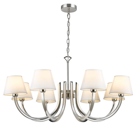 Lampa wisząca ATLANTA P08810NI-WH CosmoLight kolor Nikiel błyszczący