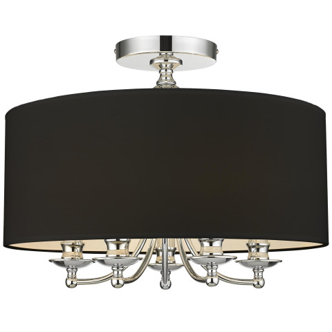 Plafon ABU DHABI C05428CH-BK CosmoLight kolor Srebrny