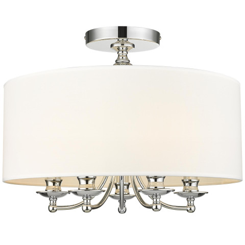 Plafon ABU DHABI C05428CH-WH CosmoLight kolor Srebrny