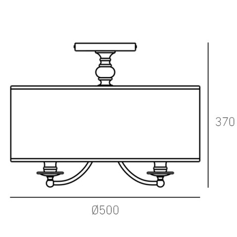 Plafon ABU DHABI C05428CH-WH CosmoLight kolor Srebrny 2