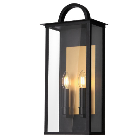 Kinkiet MALIBU W02548BK CosmoLight kolor Mosiądz, Czarny