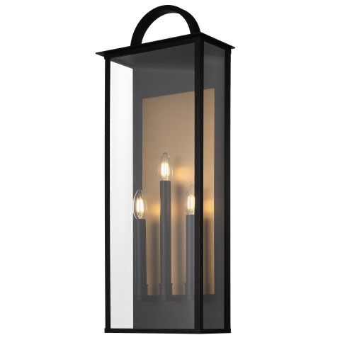 Kinkiet MALIBU W03555BK CosmoLight kolor Mosiądz, Czarny
