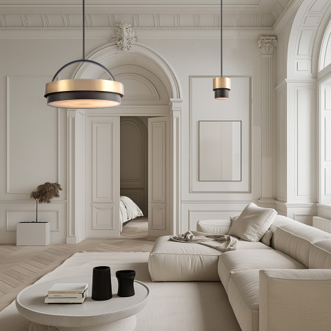 Lampa wisząca COBURG P06753BR CosmoLight kolor Mosiądz