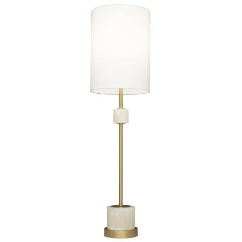 Lampa stołowa BARI T01040BR-WH CosmoLight kolor Mosiądz