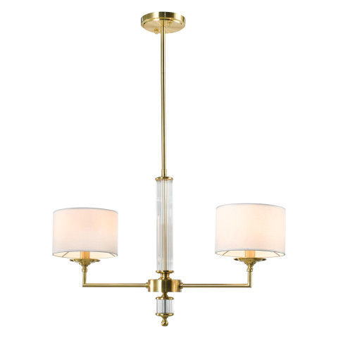 Lampa wisząca SUTTON P02838BR-WH CosmoLight kolor Mosiądz