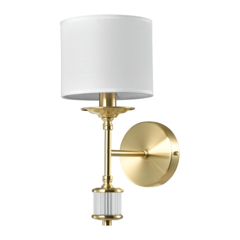 Kinkiet SUTTON W01845BR-WH CosmoLight kolor Mosiądz 2
