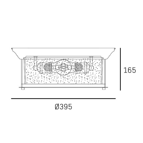 Plafon WARWICK C03330CH CosmoLight kolor Srebrny 2