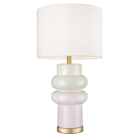 Lampa stołowa ASCOT T01729BR-WH CosmoLight kolor Różowy, Beżowy