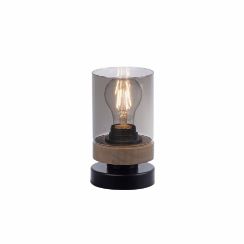 Zuma Line 11310-18 PASQUAL LAMPA STOŁOWA CZARNY/DREWNO 2