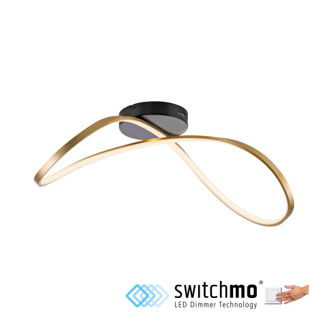 Zuma Line 15405-68 OKTA LAMPA SUFITOWA MATOWY MOSIĄDZ 2