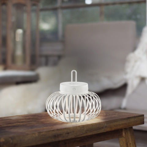 Zuma Line 19303-16 AKUBA LAMPA STOŁOWA/ZEWNĘTRZNA BEZPRZEWODOWA BIAŁY