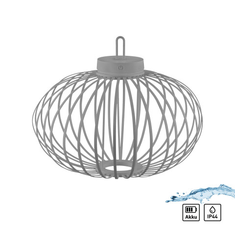 Zuma Line 19305-40 AKUBA LAMPA STOŁOWA/ZEWNĘTRZNA BEZPRZEWODOWA SZARY 2