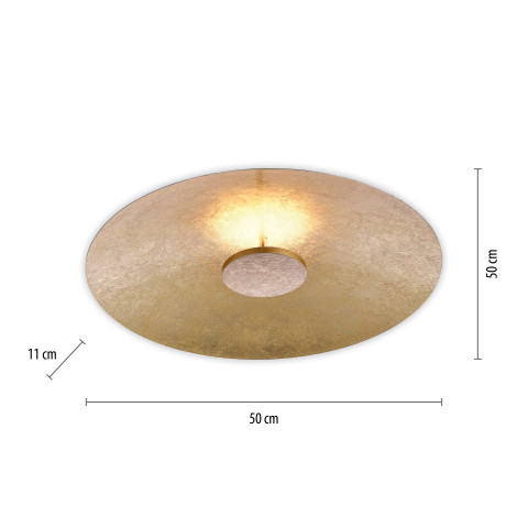 Zuma Line 8132-12 PLATE LAMPA SUFITOWA ZŁOTY