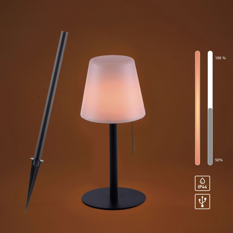 Zuma Line 19753-18 LAMPA STOŁOWA KENO CZARNY/BIAŁY 2