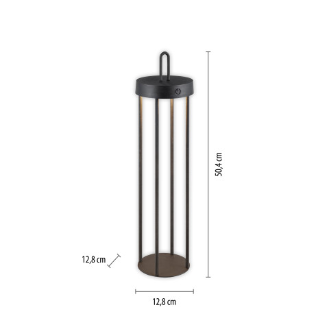 Zuma Line 19301-18 LAMPA STOŁOWA BEZPRZEWODOWA CZARNY