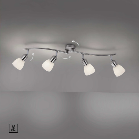 Zuma Line 11954-55 KARO LAMPA SUFITOWA STALOWY
