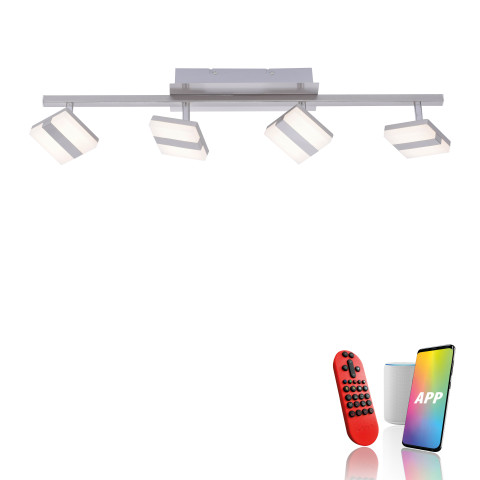 Zuma Line 12084-55 LOLASMART-SABI LAMPA SUFITOWA STALOWY 2