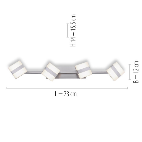 Zuma Line 12084-55 LOLASMART-SABI LAMPA SUFITOWA STALOWY