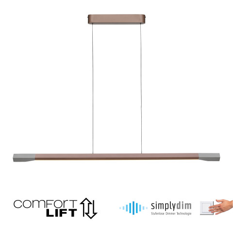 Zuma Line 2732-36 HOOP LAMPA WISZĄCA KAWOWY 2