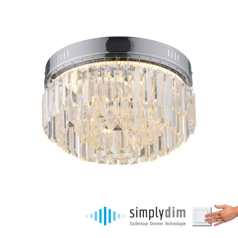 Zuma Line 6181-17 KRISTA LAMPA SUFITOWA CHROM 2