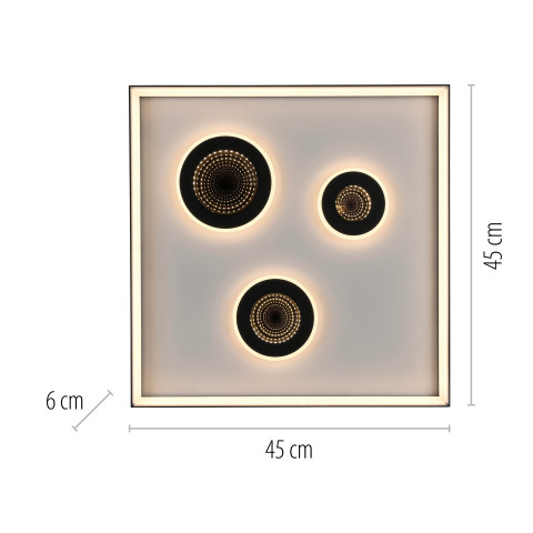 Zuma Line 6856-18 DUNE LAMPA SUFITOWA CZARNY