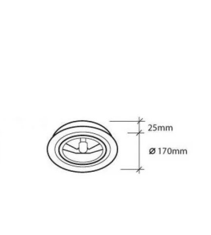 CATLI MAX 100W G53 AR111 Ø170 WHITE RF CATLI BPM 4271 12V QR111 oprawa wpuszczana oczko halogenowe białe matowe