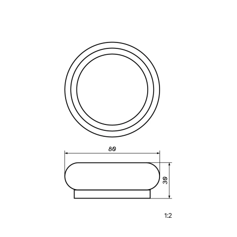 SMARTLINE DIMMER ZIGBEE LOONARI biały / czarny 2