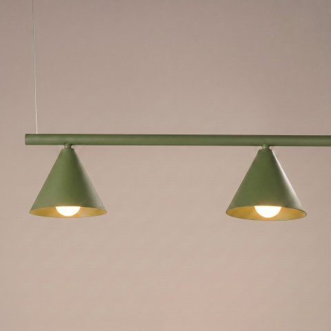 Żyrandol NOX 4L zielona oliwka Sollux Lighting SL.2555