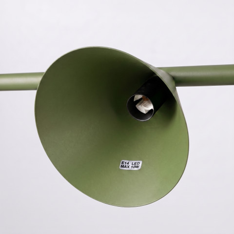 Żyrandol NOX 4L zielona oliwka Sollux Lighting SL.2555