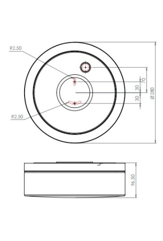 SABINA 280 - Plafon Lampa sufitowa chrom Astro Lighting 7186