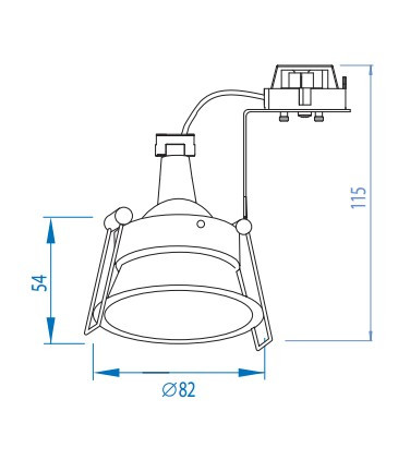 Minima Adj Wh biała - Oprawa wpuszczana regulowana Astro Lighting 5665 2
