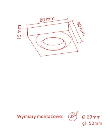 Dardo mobile chrom -  Oprawa wpuszczana Orlicki Design 2