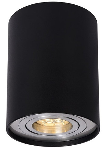 TUBE czarna 22952/01/30 - Lampa natynkowa czarna okrągła Lucide