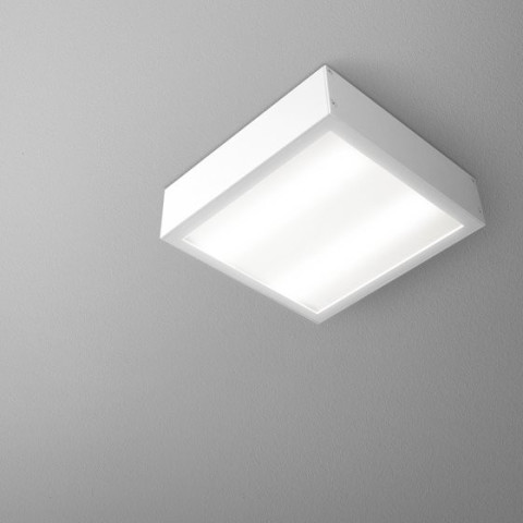 SLIMMER 17 LED hermetic L natynkowy 40174 - Plafon IP54 Lampa sufitowa kwadratowa o podwyższonej szczelności 
