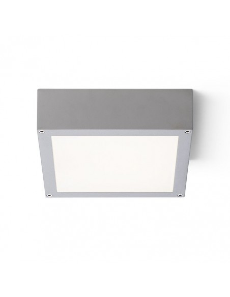 SCOTT sufitowa srebrnoszara 230V SMD LED 9.8W IP54 3000K  - Kinkiet zewnętrzny LED na zewnątrz Redlux R10552 