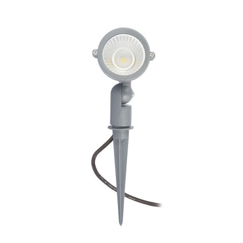 GARY z klinem ziemnym LED szara 230V COB LED 10W 45° IP65 3000K Redlux R10527  