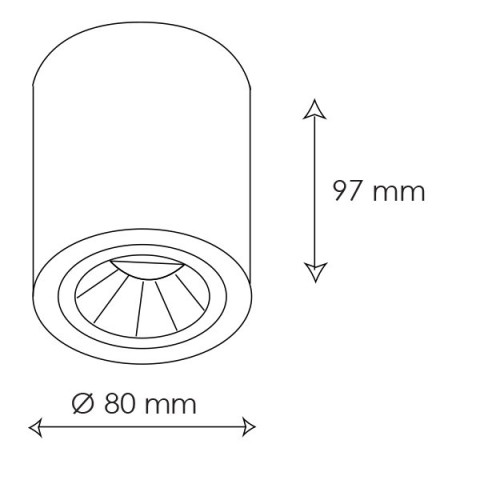 BPM 8015 GU10 230V -  lampa sufitowa Kup